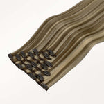 Golden Blonde Highlights (8B/60B) Classic Clip-Ins [Clearance]-100% Remy Human Hair.
