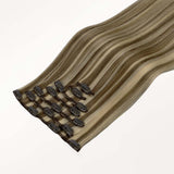 Golden Blonde Highlights (8B/60B) Classic Clip-Ins [Clearance]-100% Remy Human Hair.