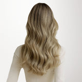 Golden Blonde Highlights (8B/60B) Classic Clip-Ins [Clearance]-100% Remy Human Hair.