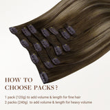 Honey Blonde Balayage (4/26/4) Classic Clip-Ins [Clearance]_100% Remy Human Hair.