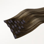 Honey Blonde Balayage (4/26/4) Classic Clip-Ins [Clearance]_100% Remy Human Hair.
