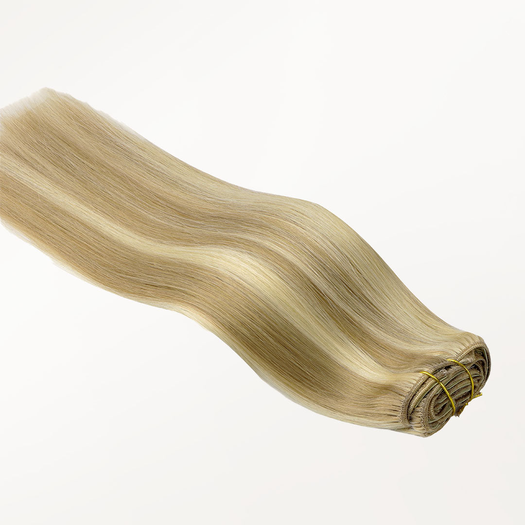 Light Blonde Highlights (16/22A) Classic Clip-Ins [Clearance]_100% Remy Human Hair.