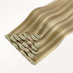 Light Blonde Highlights (16/22A) Classic Clip-Ins [Clearance]_100% Remy Human Hair.