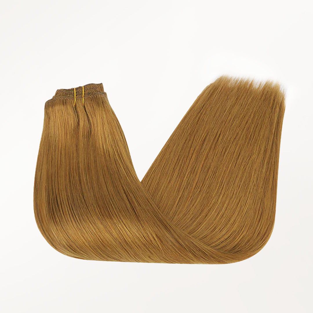 Medium Auburn Brown (30) Classic Clip-Ins (120g-130g) [Clearance]_100% Remy Human Hair.
