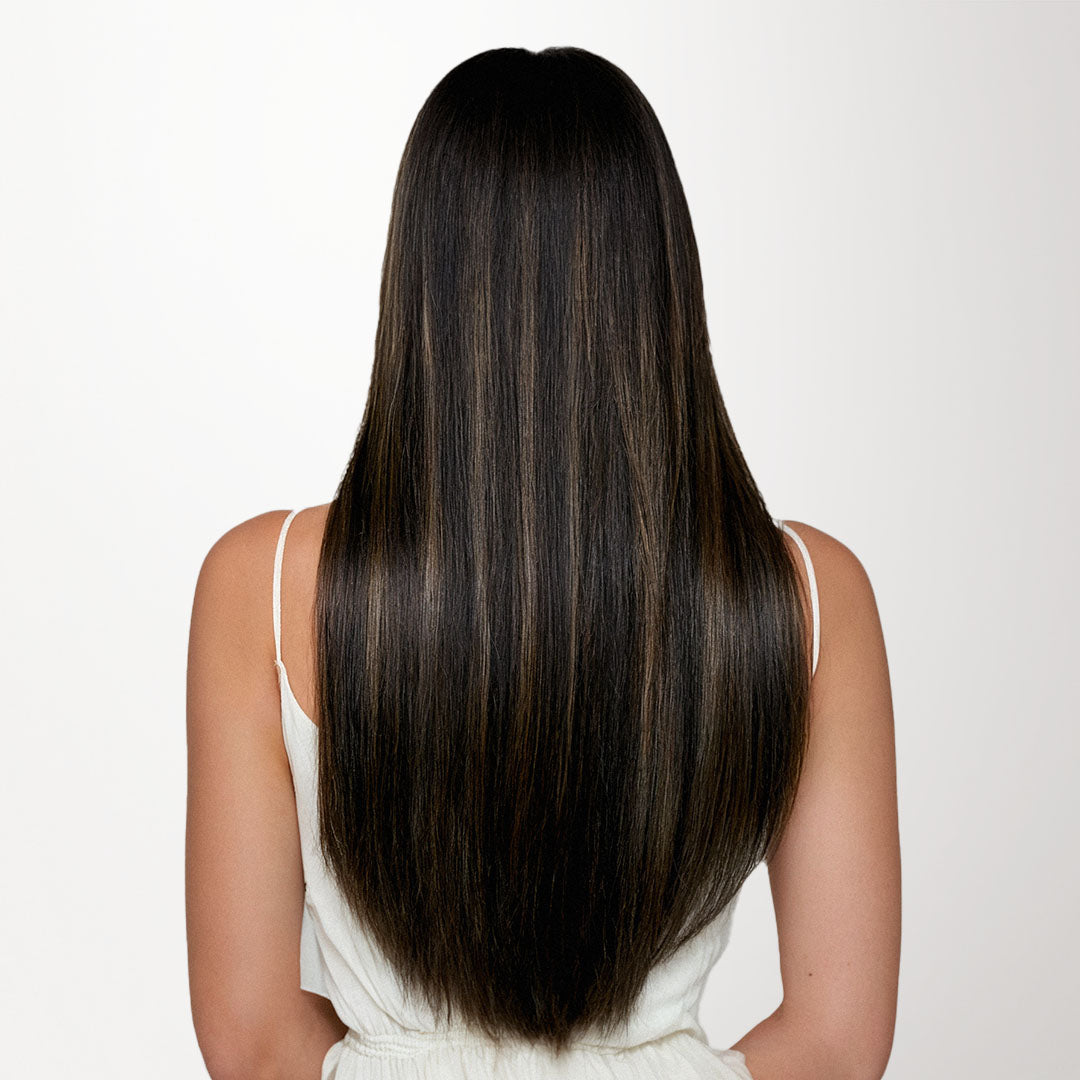 Natural Black Balayage (1B/6/1B) Classic Clip-Ins [Clearance]_100% Remy Human Hair.