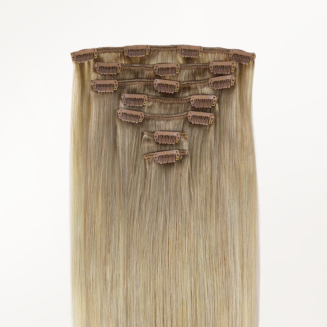 Natural Blonde Balayage (18ET90A) Classic Clip-Ins [Clearance]_100% Remy Human Hair.