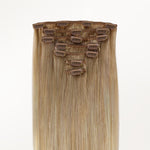 Natural Blonde Balayage (18ET90A) Classic Clip-Ins (120g-130g)_100% Remy Human Hair.
