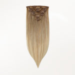 Natural Blonde Balayage (18ET90A) Classic Clip-Ins (120g-130g)_100% Remy Human Hair.
