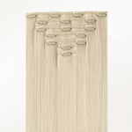 Platinum Blonde (60A) Classic Clip-Ins [Clearance]_100% Remy Human Hair.