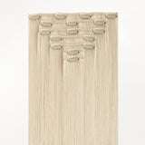 Platinum Blonde (60A) Classic Clip-Ins [Clearance]_100% Remy Human Hair.