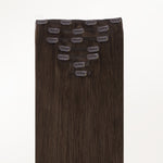 Chocolate Brown (4A) Classic Clip-Ins [Clearance]-100% Remy Human Hair.