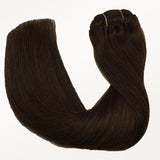 Chocolate Brown (4A) Classic Clip-Ins [Clearance]_100% Remy Human Hair.
