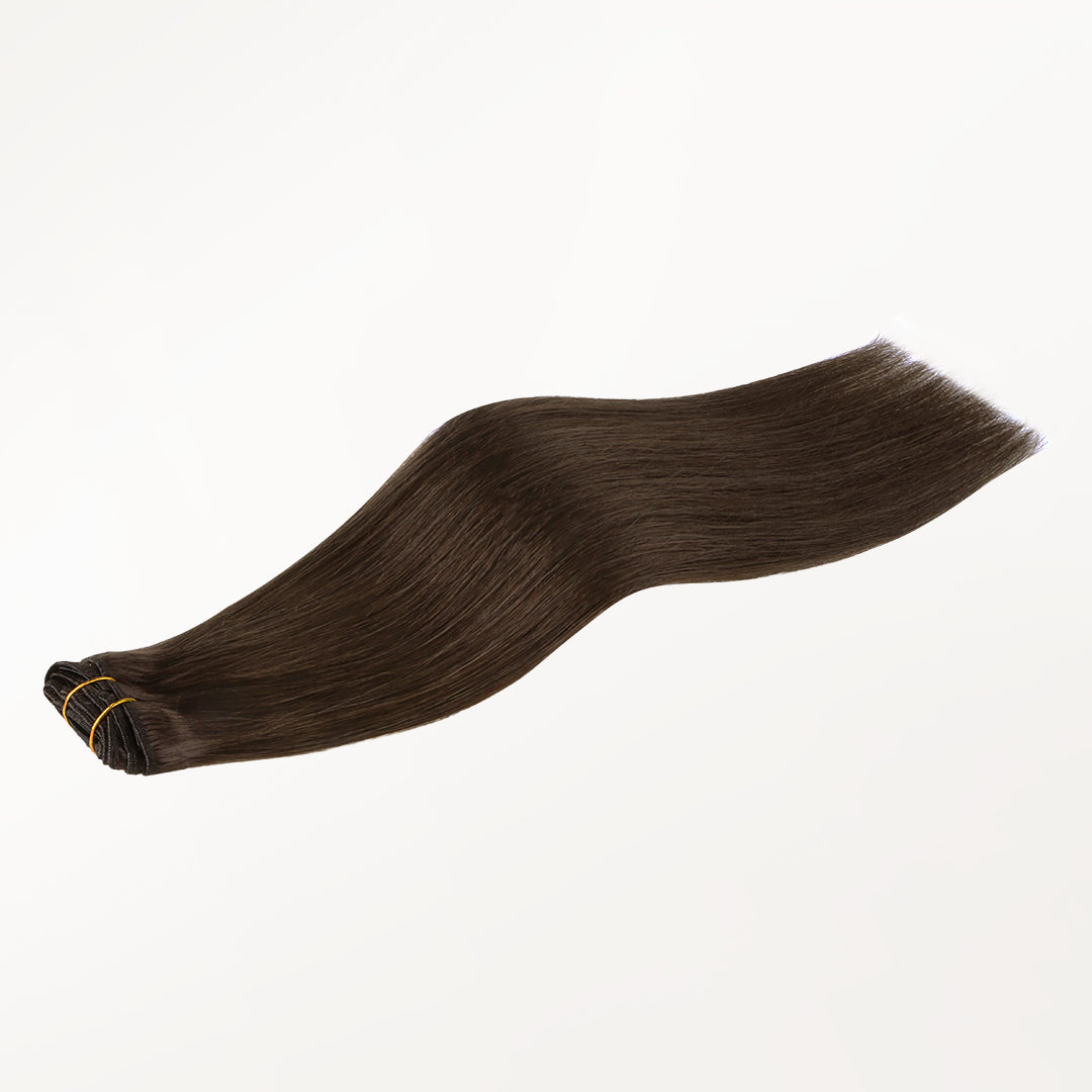 Chocolate Brown (4A) Classic Clip-Ins [Clearance]-100% Remy Human Hair.
