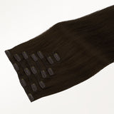 Chocolate Brown (4A) Classic Clip-Ins [Clearance]_100% Remy Human Hair.