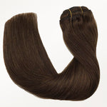 Chocolate Brown (4A) Classic Clip-Ins [Clearance]-100% Remy Human Hair.