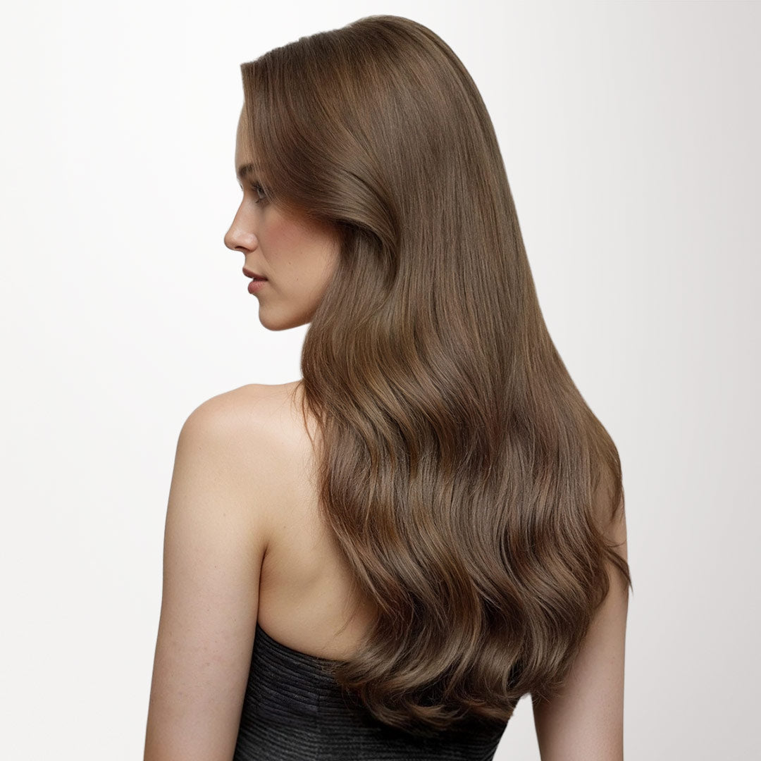 Ash Brown (5) Classic Clip-Ins (120g-150g)_100% Remy Human Hair.