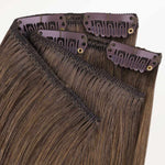 Ash Brown (5) Classic Clip-Ins (120g-150g)_100% Remy Human Hair.