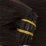 Dark Brown (2) Classic Clip-Ins [Clearance]-100% Remy Human Hair.
