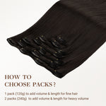 Dark Brown (2) Classic Clip-Ins [Clearance]-100% Remy Human Hair.