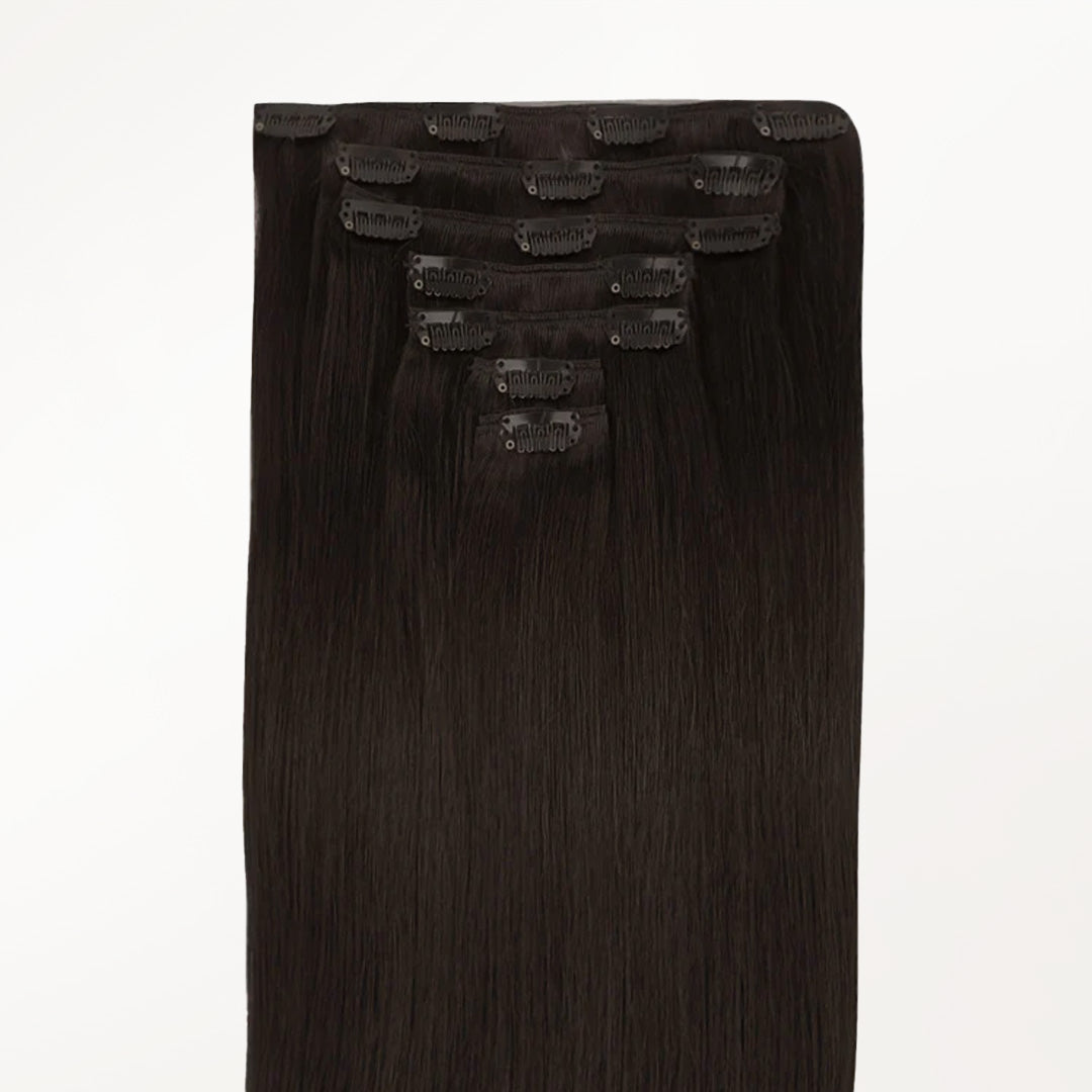 Classic Clip in Hair Extensions-1_100% Remy Human Hair.