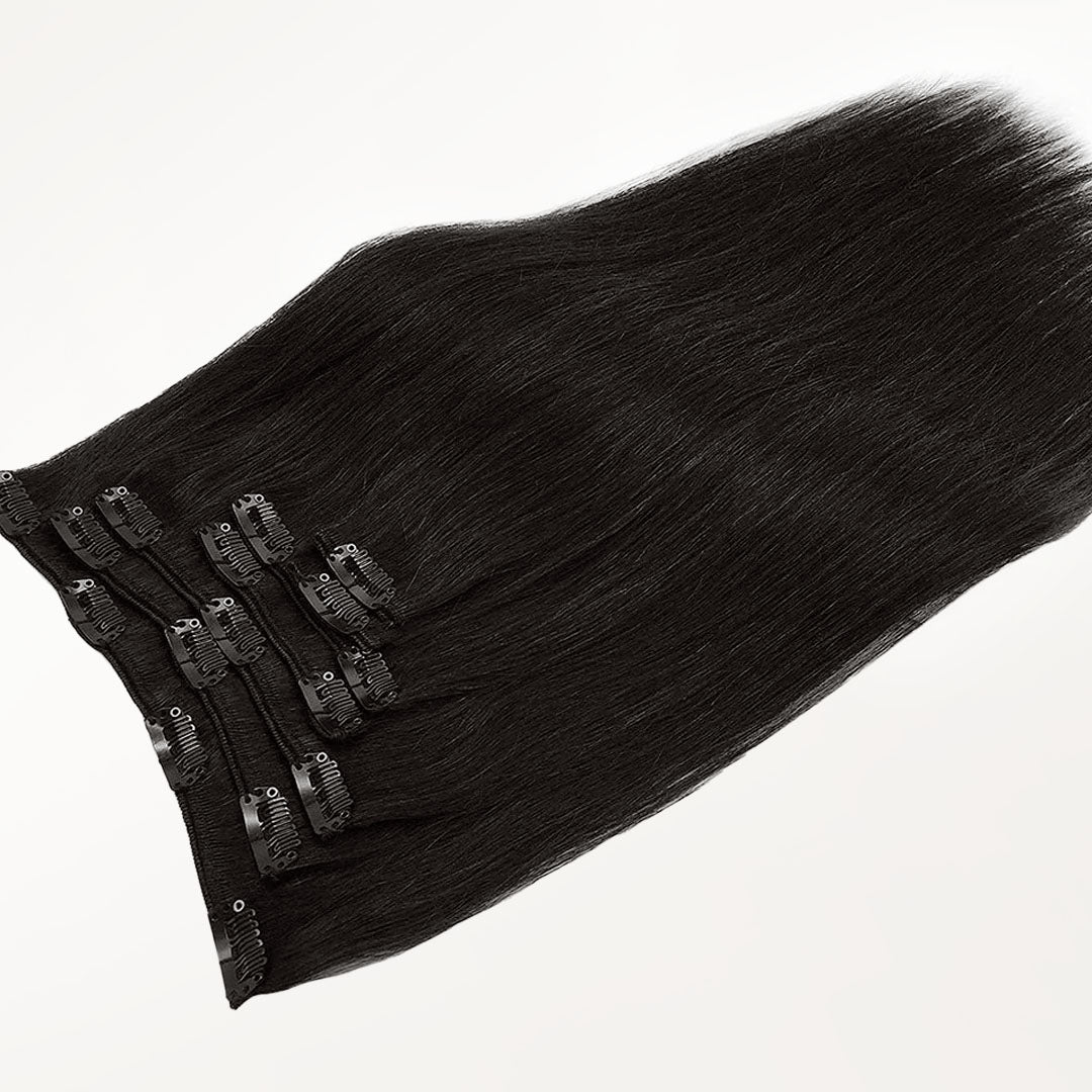 Classic Clip in Hair Extensions-1_100% Remy Human Hair.