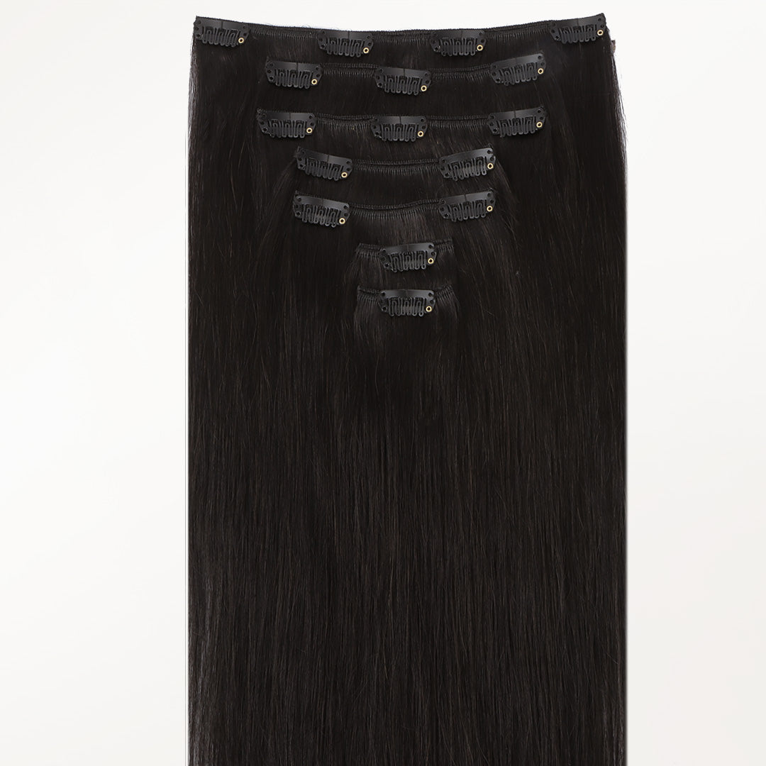 Classic Clip in Hair Extensions-1_100% Remy Human Hair.