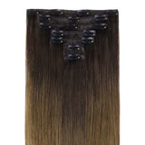 Classic Clip in Hair Extensions 120G_100% Remy Human Hair.