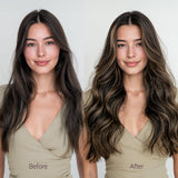 Natural Black Balayage (1B/6/1B) Tape-Ins 50g-100% Remy Human Hair.
