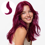 Burgundy Red Color Tape-Ins (25g-30g)_100% Remy Human Hair.