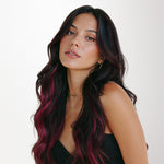 Burgundy Red Color Tape-Ins (25g-30g)_100% Remy Human Hair.