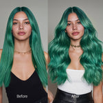 Green Color Tape-Ins (25g-30g)_100% Remy Human Hair.