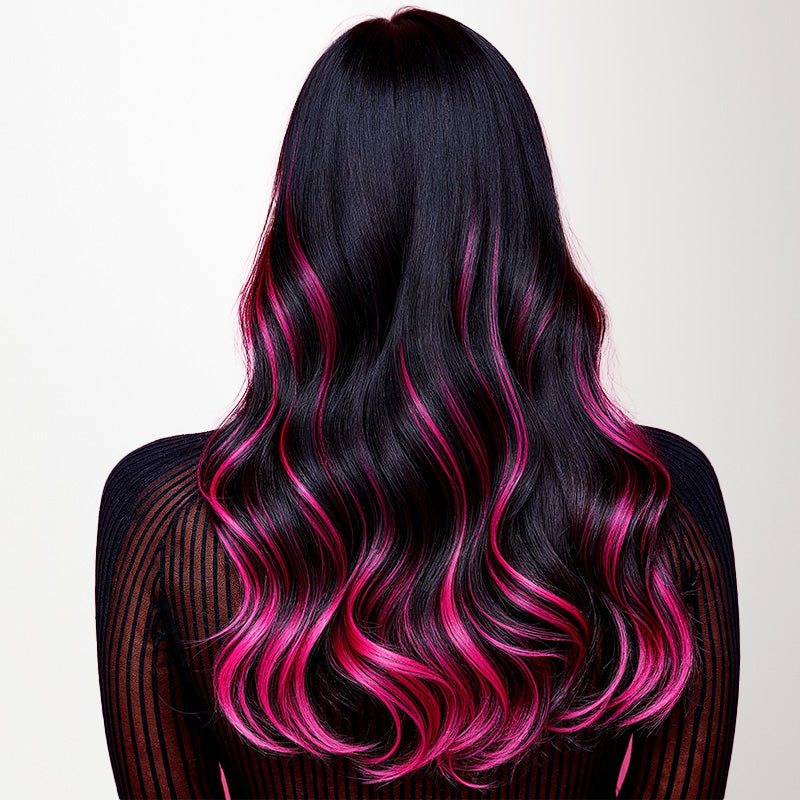 Hot Pink Color Tape-Ins (25g-30g)_100% Remy Human Hair.