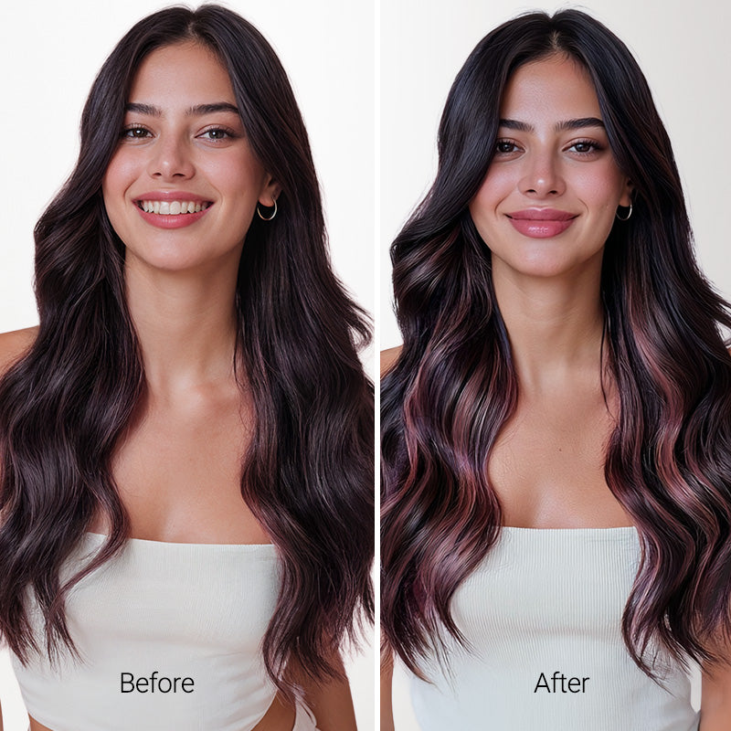 Tape-Ins Hair Extensions Colourful_100% Remy Human Hair.