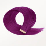 Violet Color Tape-Ins (25g-30g)_100% Remy Human Hair.