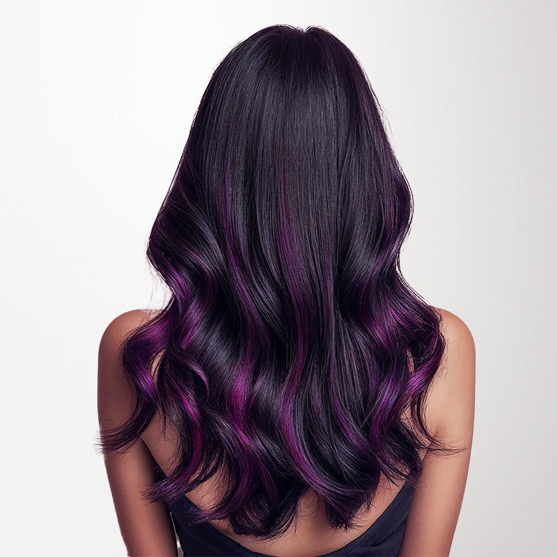 Violet Color Tape-Ins (25g-30g)_100% Remy Human Hair.