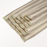 Ash Blonde Highlights (17A/60A) Full Classic Clip-Ins (160g-220g)_100% Remy Human Hair.