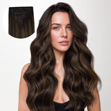 Dark Brown Balayage (2/6/2) Full Classic Clip-Ins (160g-220g)_100% Remy Human Hair.