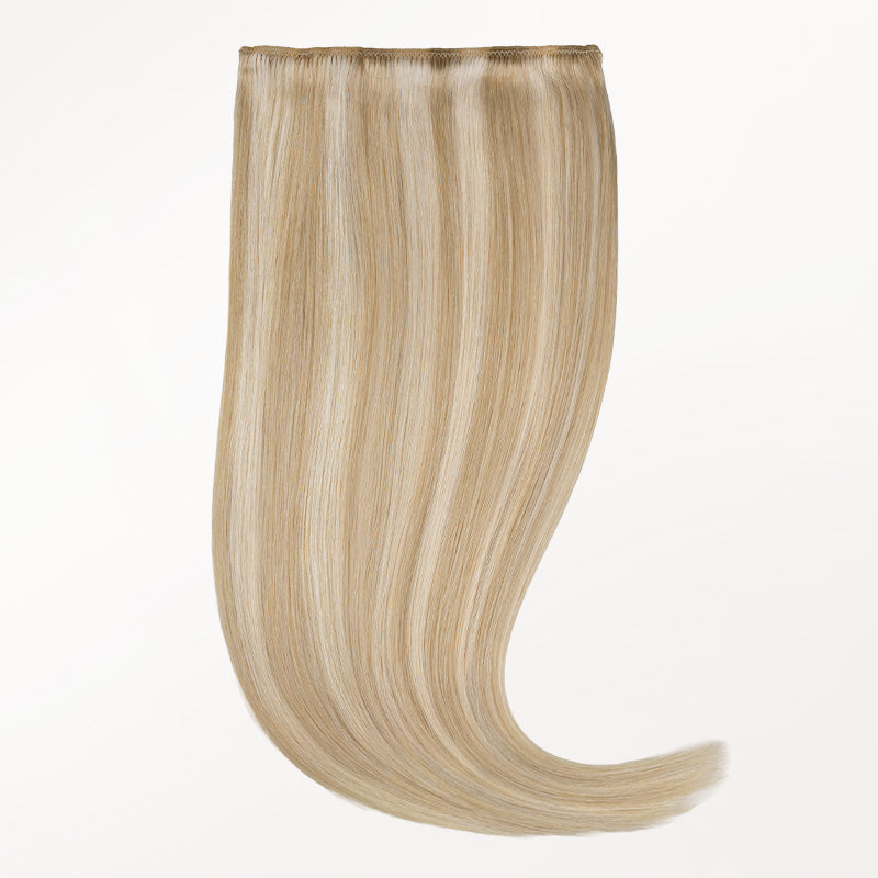 Dark Blonde Highlighted Bleach Blonde (18A/613A) Full Classic Clip-Ins (160g-220g)_100% Remy Human Hair.