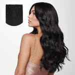 Natural Black (1B) Full Classic Clip-Ins (160g-220g)-100% Remy Human Hair.