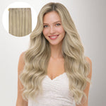 Ash Blonde Highlights (17A/60A) Genius Tape Weft Hair Extensions 60g-100% Remy Human Hair.