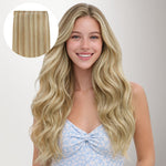 Dirty Blonde Highlights (18D/22F) Genius Tape Weft Hair Extensions 60g-100% Remy Human Hair.