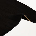 Jet Black (1) Genius Tape Weft Hair Extensions 60g-100% Remy Human Hair.