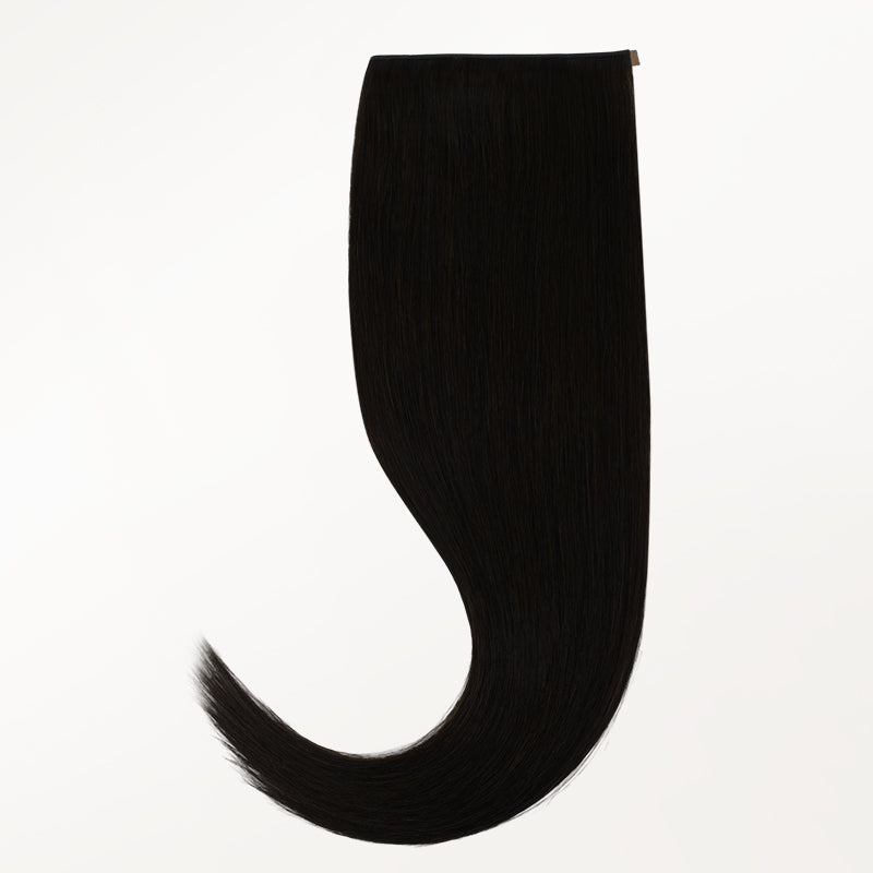 Jet Black (1) Genius Tape Weft Hair Extensions 60g-100% Remy Human Hair.