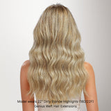 Dirty Blonde Highlights (18D/22F) Genius Tape Weft Hair Extensions 60g-100% Remy Human Hair.