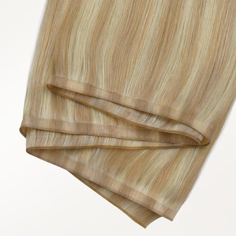 Dirty Blonde Highlights (18D/22F) Genius Tape Weft Hair Extensions 60g-100% Remy Human Hair.