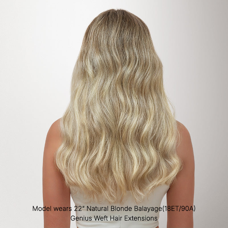 Natural Blonde Balayage (18ET90A) Genius Tape Weft Hair Extensions 60g_100% Remy Human Hair.