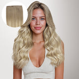 Natural Blonde Balayage (18ET90A) Genius Tape Weft Hair Extensions 60g_100% Remy Human Hair.