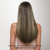 Honey Blonde Balayage (4/26/4) Genius Tape Weft Hair Extensions 60g_100% Remy Human Hair.