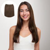 Chocolate Brown (4A) Genius Tape Weft Hair Extensions 60g_100% Remy Human Hair.
