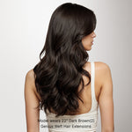 Dark Brown (2) Genius Tape Weft Hair Extensions 60g_100% Remy Human Hair.
